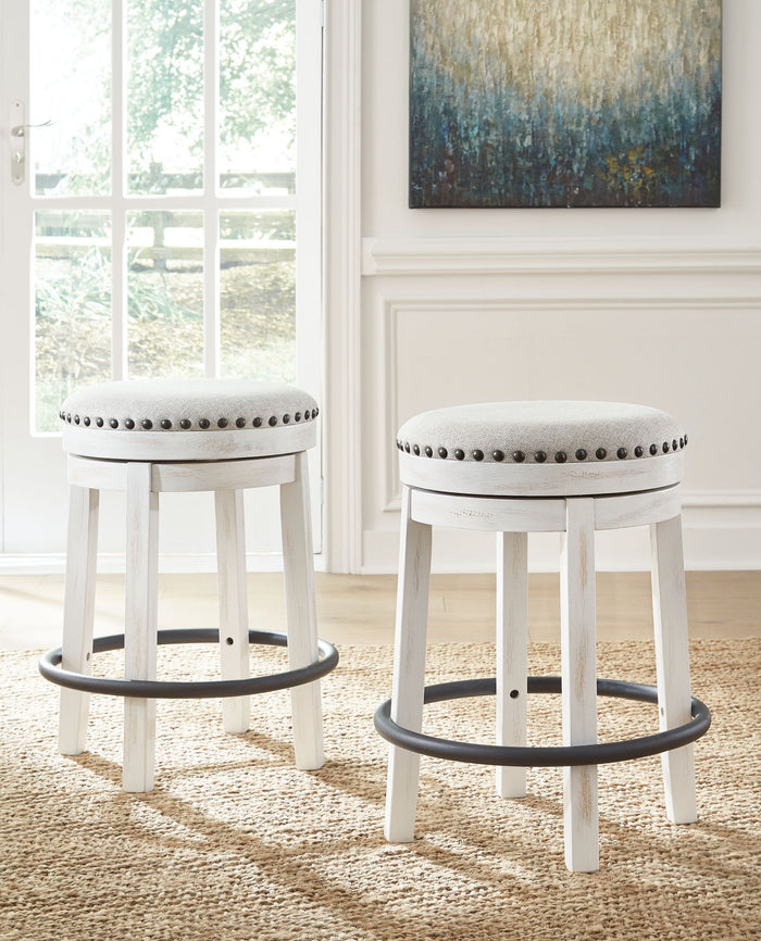 Valebeck - Upholstered Swivel Stool image 5