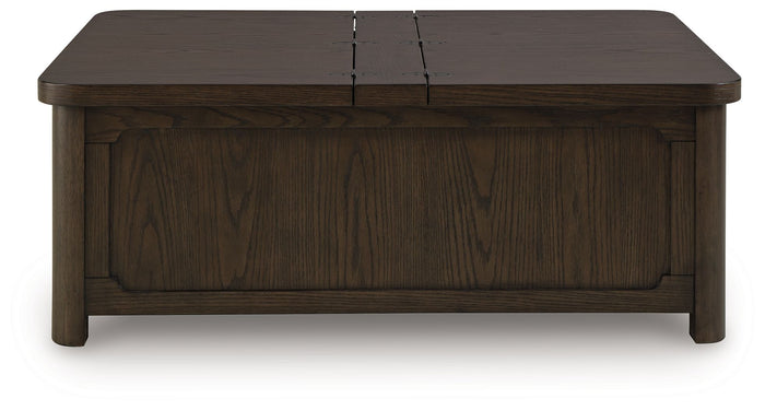 Breckington - Cocktail Table With Storage - Dark Brown image 3