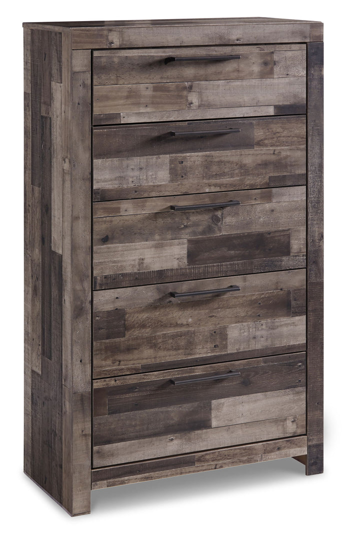 Derekson - Five Drawer Chest - Multi Gray image 1