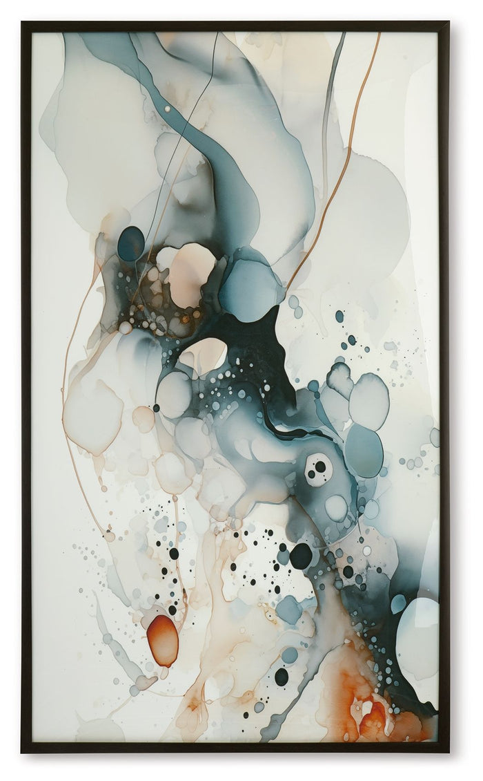 Foxenburg - Wall Art - Blue / Amber / White image 1