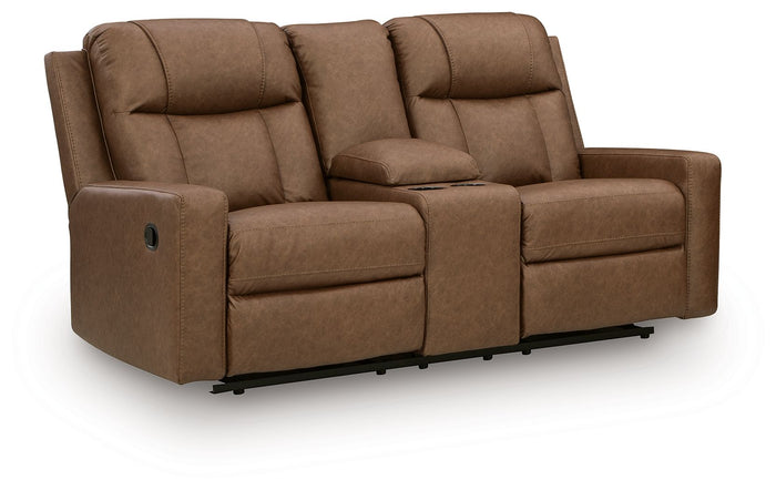 Mackmenville - Double Reclining Loveseat With Console image 2