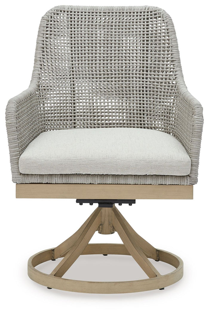 Seton Creek - Swivel Chair With Cushion (Set of 2) - Gray image 3