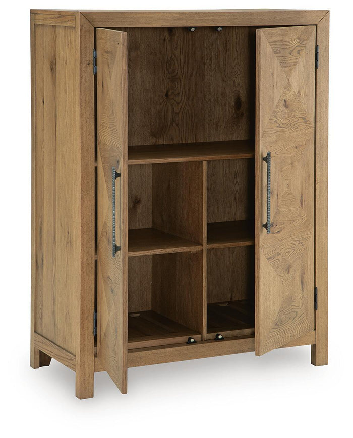 Clayburns - Bar Cabinet - Light Brown image 3
