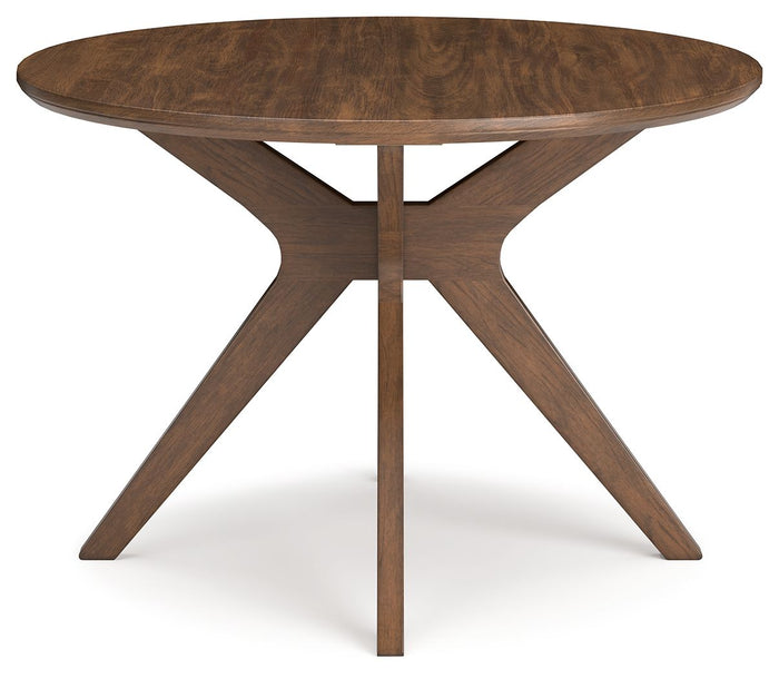Lyncott - Round Dining Room Table - Brown image 2