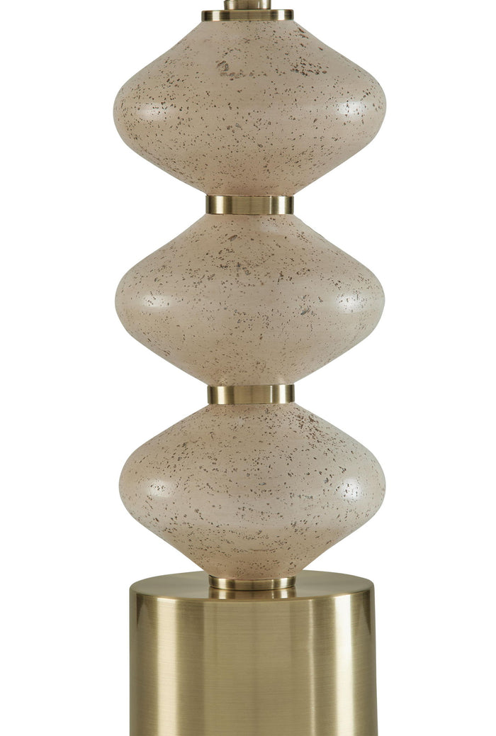 Wardthrone - Poly Table Lamp - Beige / Gold Finish image 3