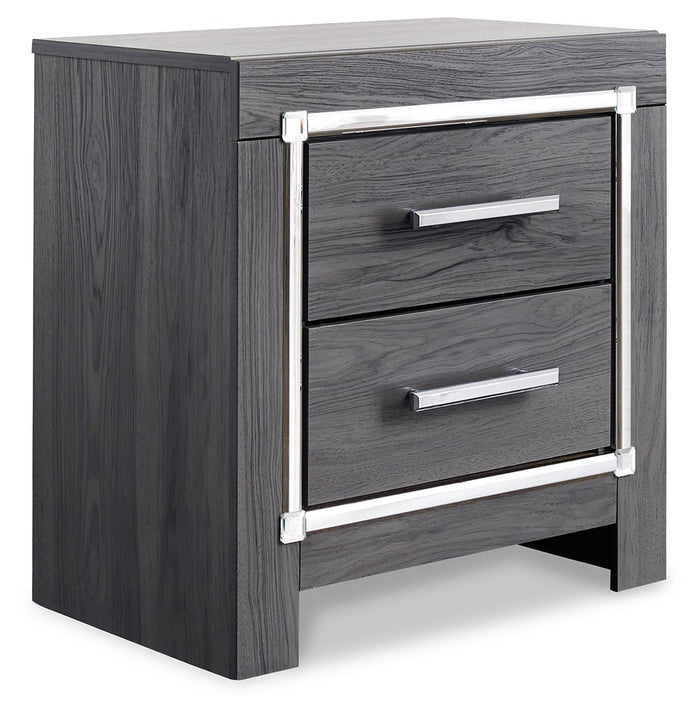 Lodanna - Two Drawer Night Stand - Gray image 1