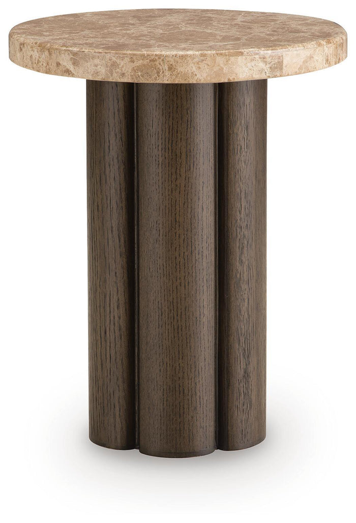 Darimore - Chair Side End Table - Burnished Brown image 1