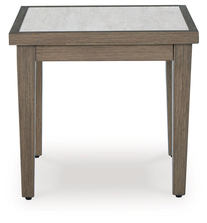 Rainier Ranch - Square End Table - Brown / Beige image 3