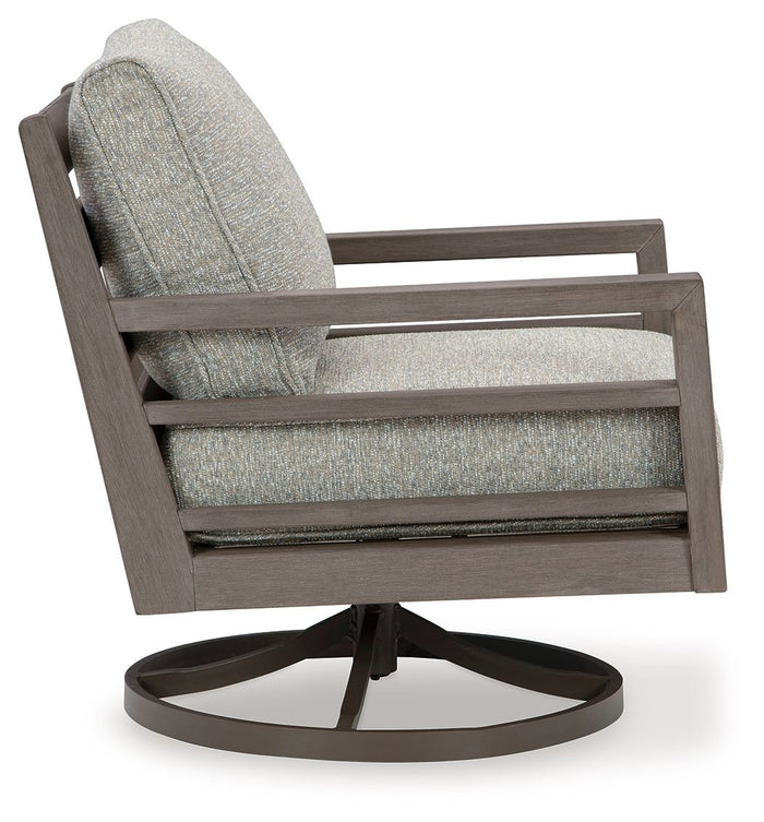Hillside Barn - Swivel Lounge W/ Cushion - Gray / Brown image 3