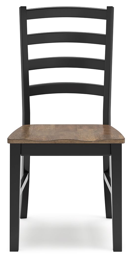 Wildenauer - Dining Room Side Chair (Set of 2) - Brown / Black image 2