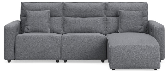 Modmax II - Reclining Sectional - Salt And Pepper image 9