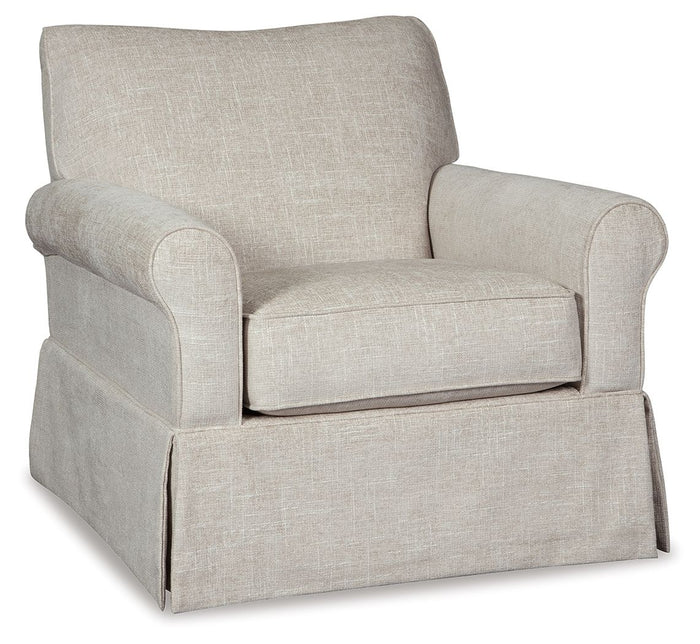 Searcy - Swivel Glider Accent Chair - Quartz image 1
