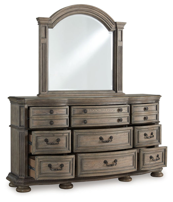 Ardenfield - Dresser And Mirror - Light Brown image 2