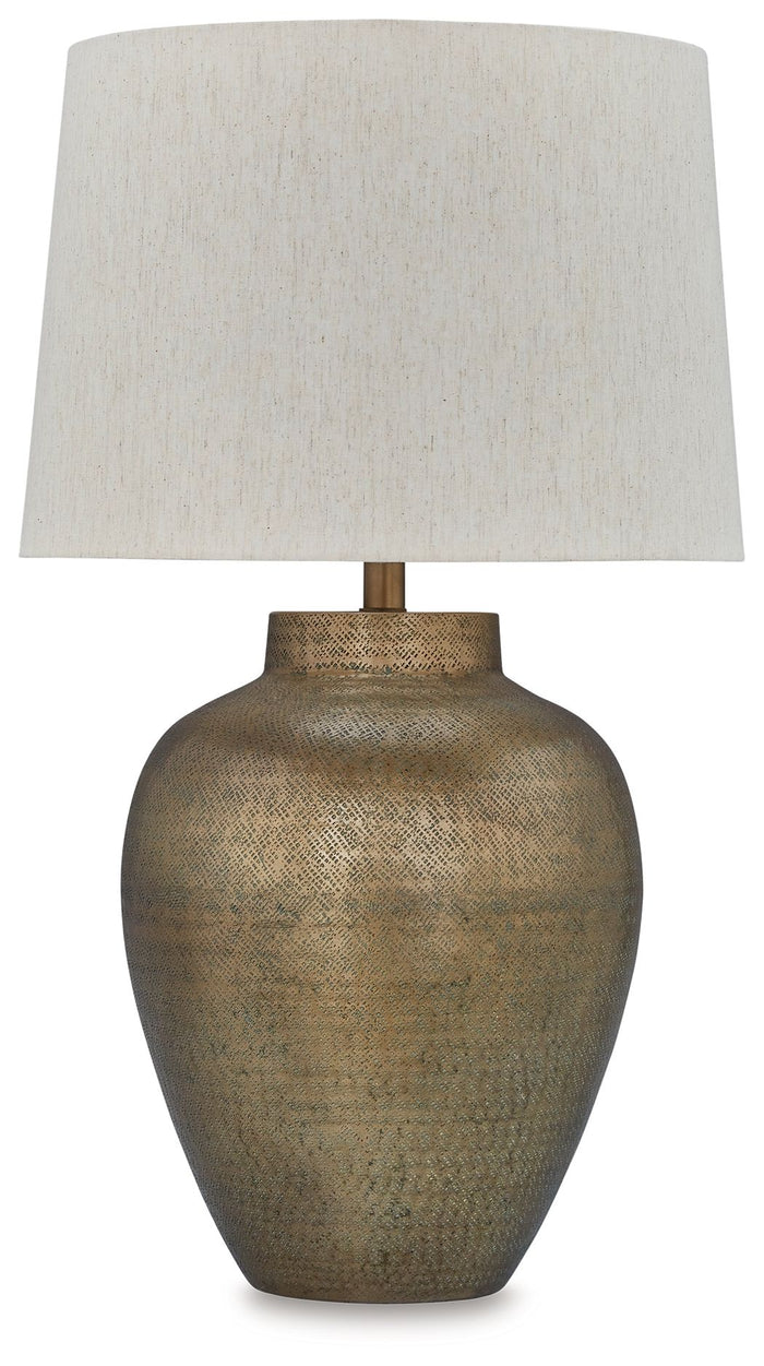 Madney - Metal Table Lamp - Antique Gold Finish image 1