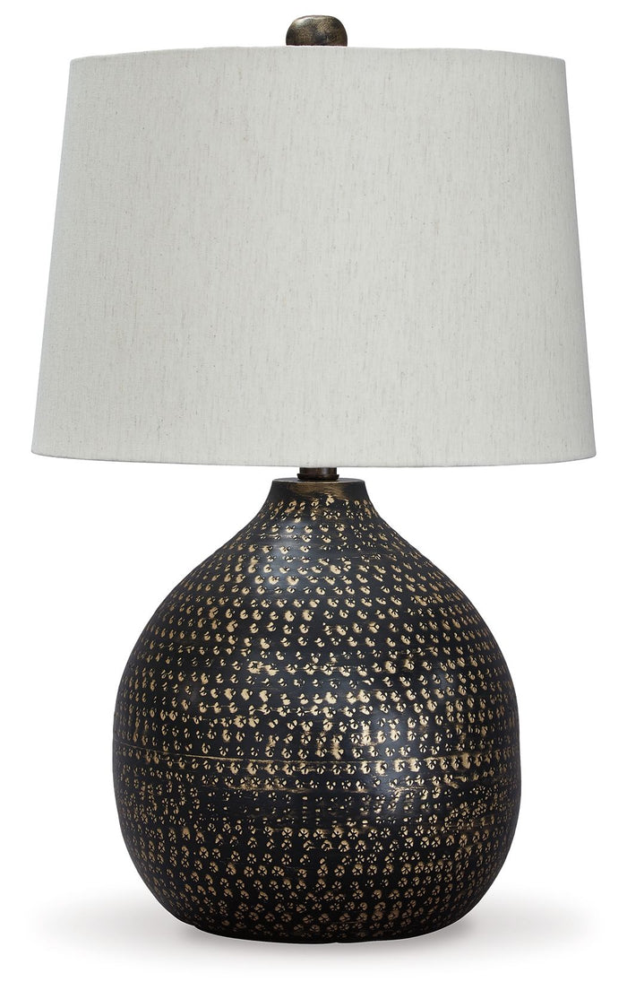 Maire - Metal Table Lamp  - Black / Gold Finish image 1