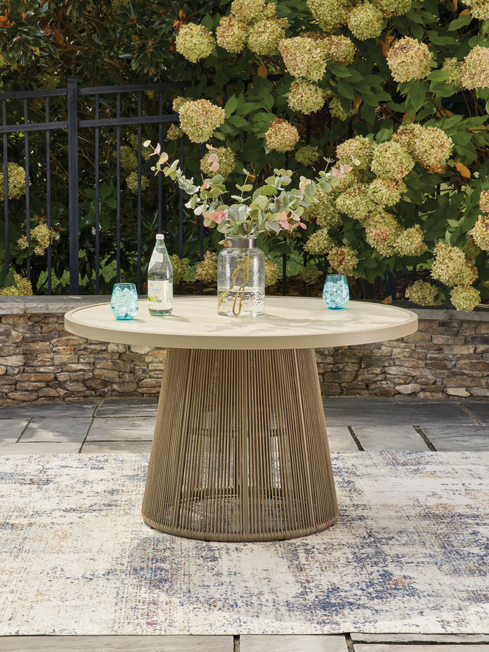 Orchard Beach - Outdoor Dining Table - Beige image 2