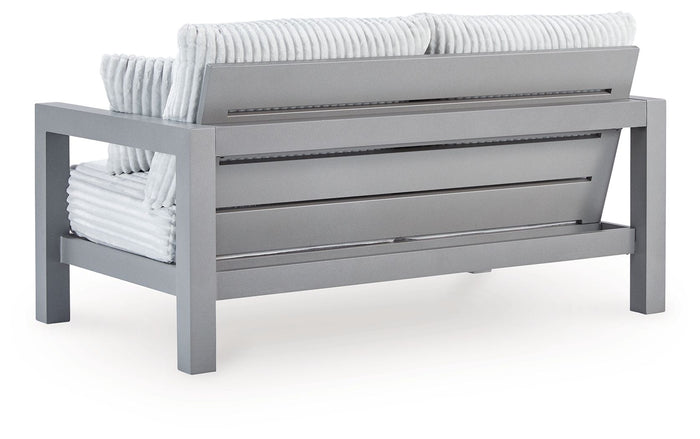 Hurley Park - Loveseat With Cushion - Gray image 3