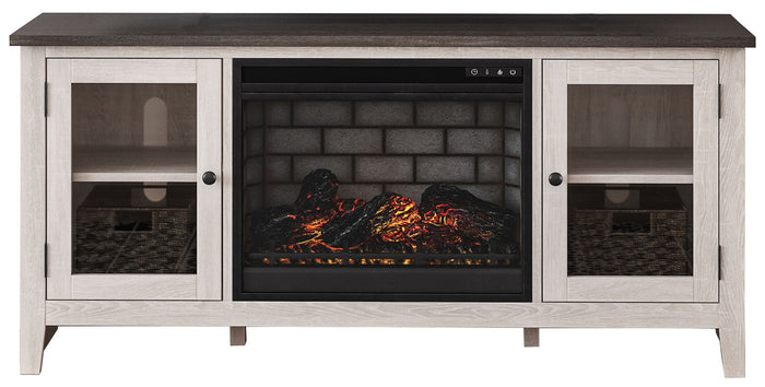 Dorrinson - TV Stand With Fireplace Insert image 2