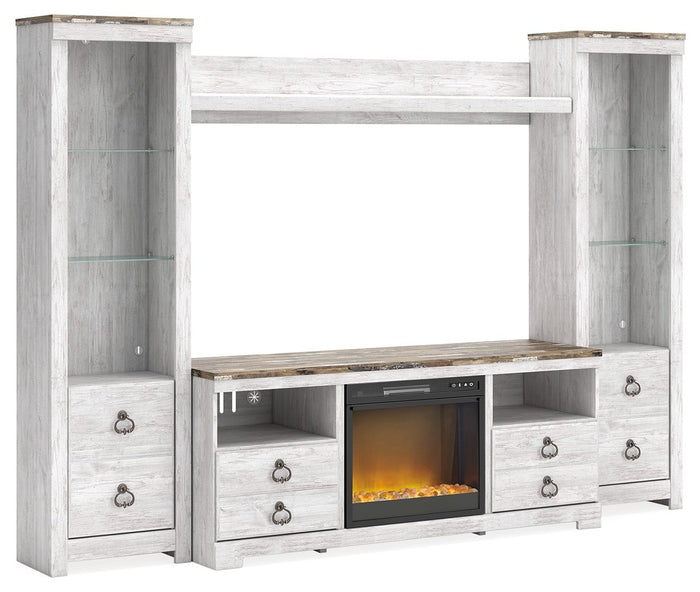Willowton - Entertainment Center With Fireplace Option image 2