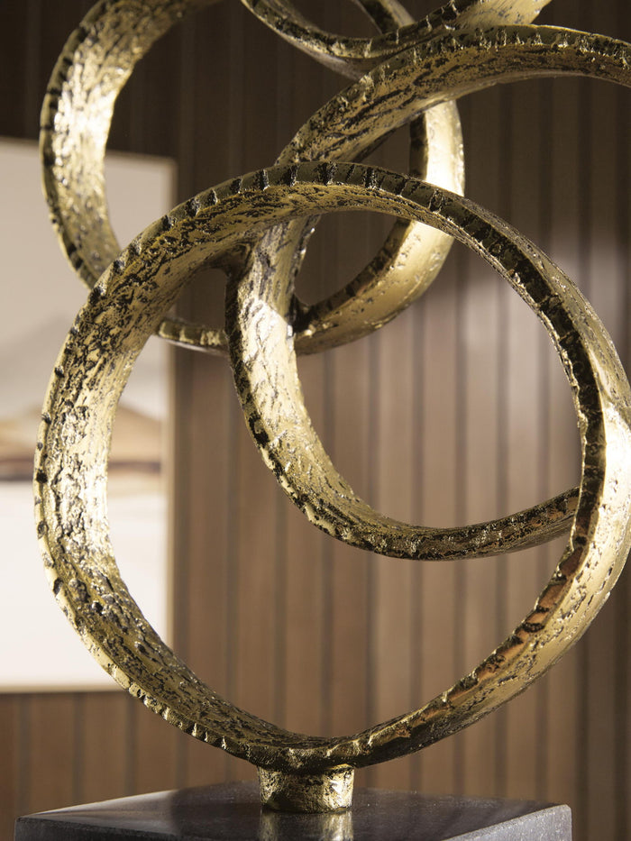 Wellcott - Sculpture - Gold Finish / Black image 2