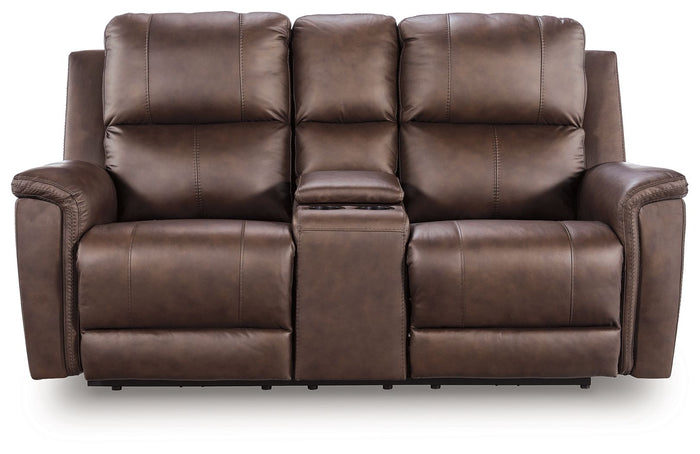 Bleckley - Power Reclining Loveseat With Console / Adjustable Headrest image 2