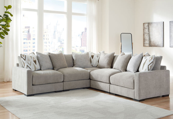 Aslan Court - Sectional With Ottoman Set image 6