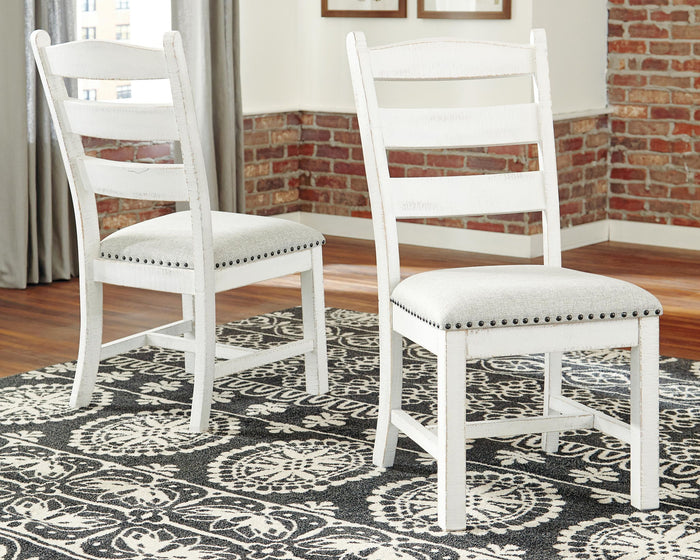 Valebeck - Dining UPH Side Chair (Set of 2) - Beige / White image 2