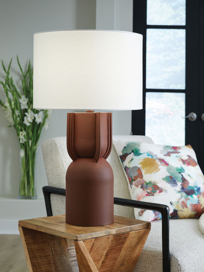 Rowandale - Metal Table Lamp - Brick Red image 4