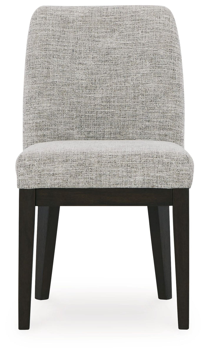 Burkhaus - Dining UPH Side Chair (Set of 2) - Beige / Dark Brown image 2