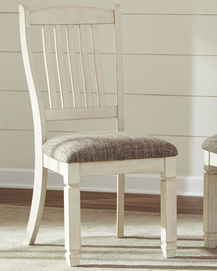 Bolanburg - Dining UPH Side Chair (Set of 2) - Rake Back - Brown / Beige image 1