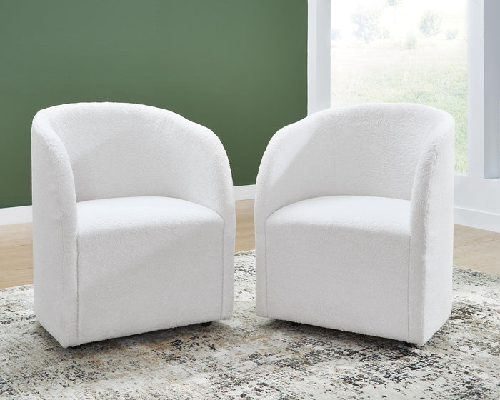 Rowanbeck - Dining Upholstered Arm Chair (Set of 2) - Ivory image 2
