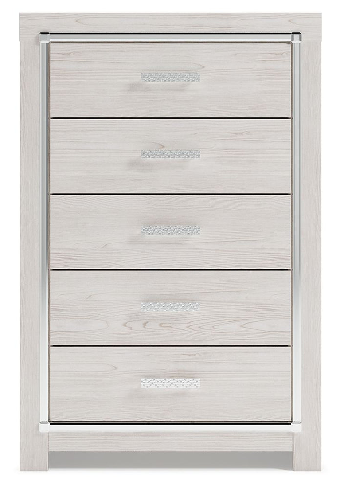Altyra - Five Drawer Chest - White image 2