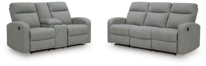 Gauntlet - 2 Pc. - Reclining Sofa And Loveseat - Sterling image 1