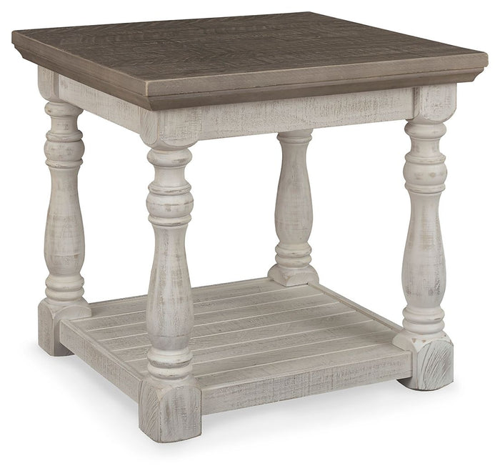 Havalance - Rectangular End Table - Gray / White image 1