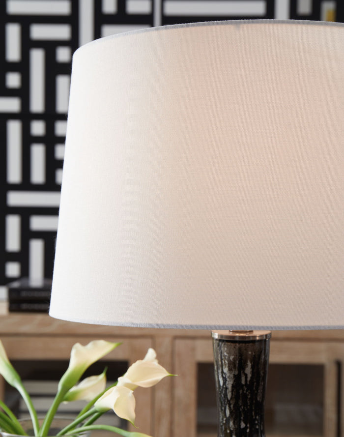 Tenslow - Glass Table Lamp - Antique Black image 2