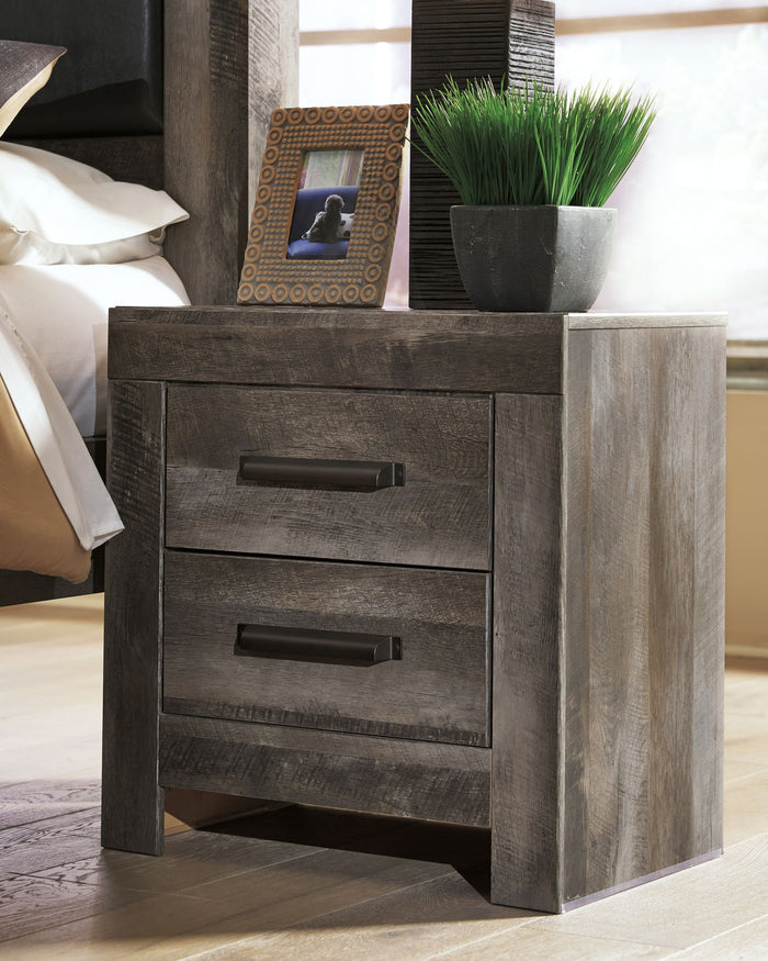 Wynnlow - Two Drawer Night Stand - Gray image 4