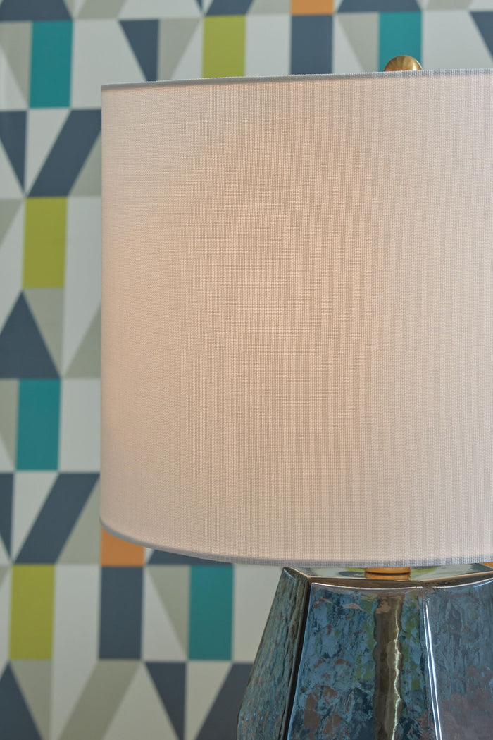 Tallow - Glass Table Lamp - Blue image 4