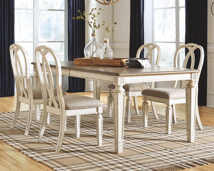 Realyn - Rectangular Dining Room Extension Table - Chipped White image 3