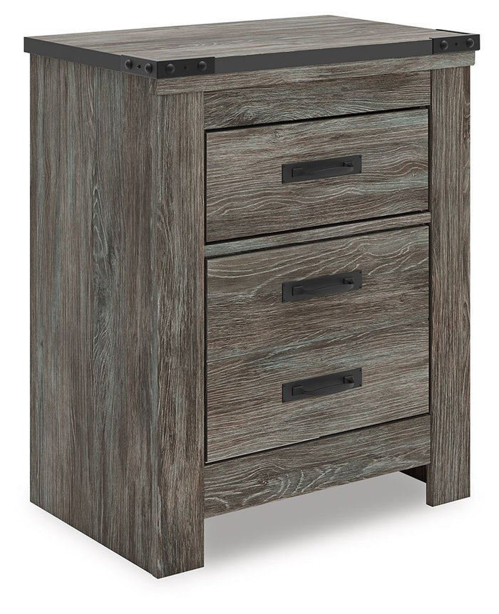 Frandern - Two Drawer Night Stand - Gray image 1