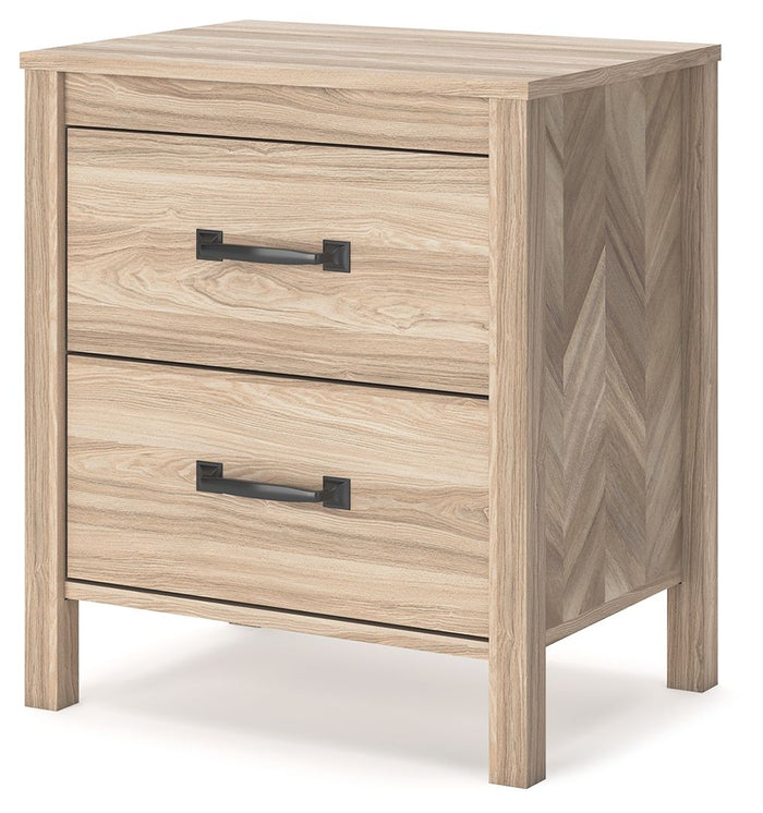 Battelle - Two Drawer Night Stand - Tan image 3