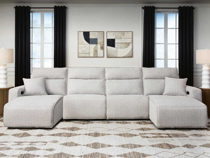 Modmax II - Reclining Sectional - Stone image 5