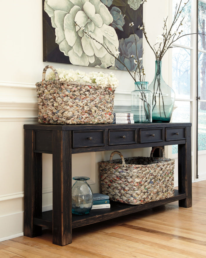 Gavelston - Sofa Table - Black image 3