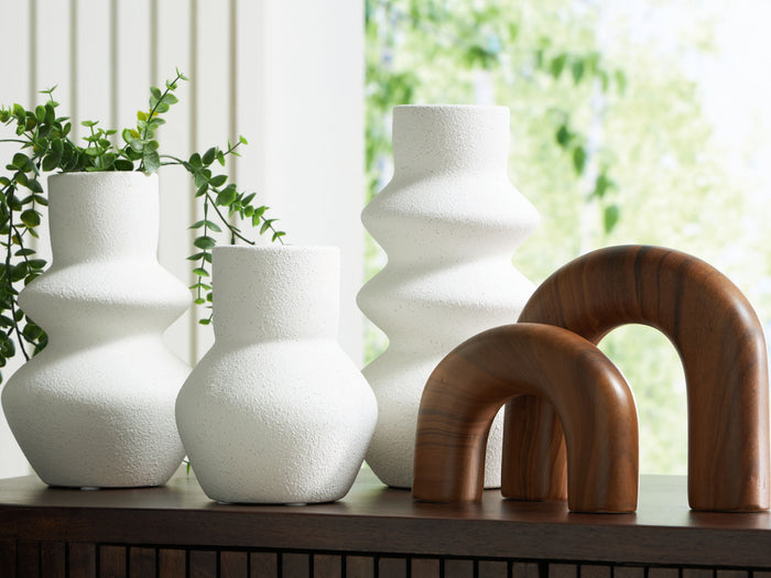Carterworth - Accessory Set (Set of 5) - White / Brown image 2