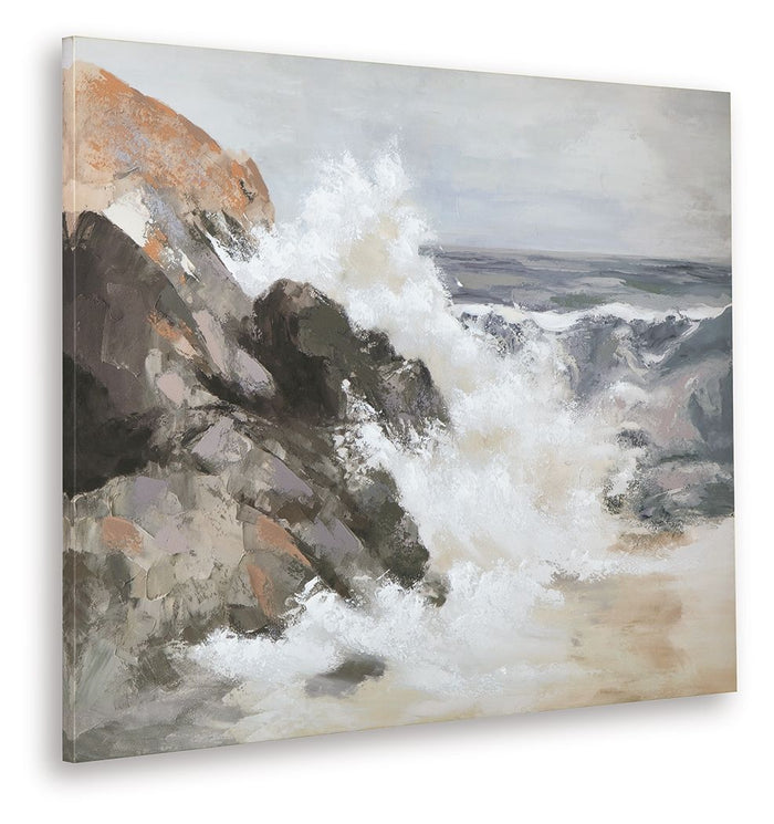 Worthner - Wall Art - Tan / Gray / White image 4