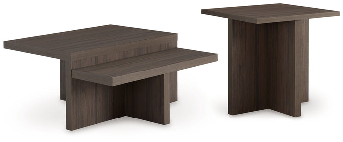 Zendex - Occasional Table Set (Set of 2) - Brown image 1