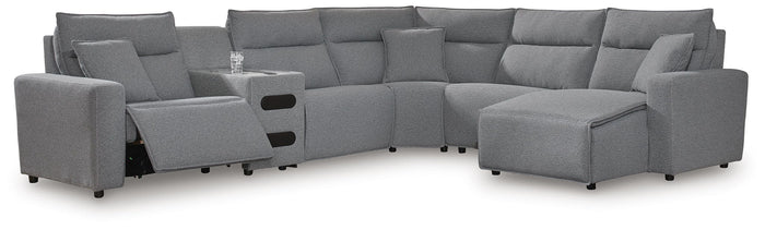 Modmax II - Reclining Sectional - Salt And Pepper image 10