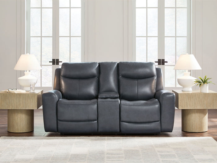 Bexhurst - Power Reclining Loveseat With Console / Adjustable Headrest image 7