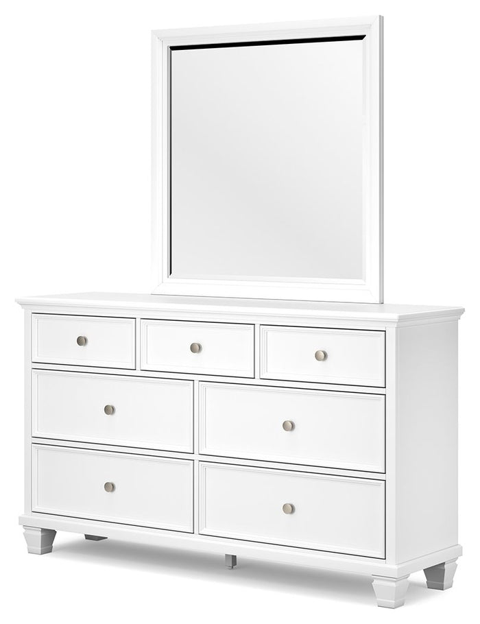 Fortman - Dresser And Mirror - White image 4