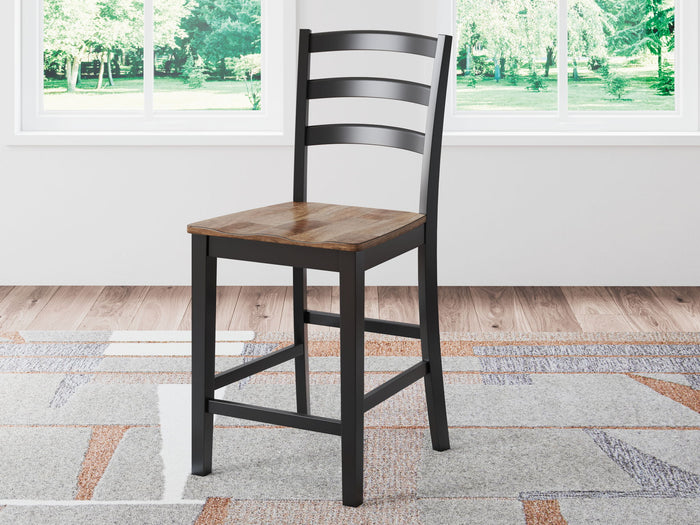 Wildenauer - Barstool (Set of 2) - Brown / Black image 4