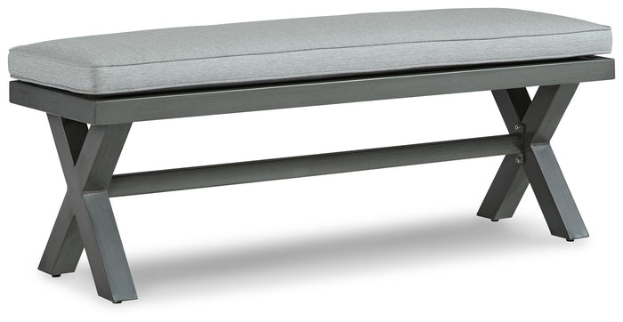Elite Park - Bench With Cushion - Gray image 1